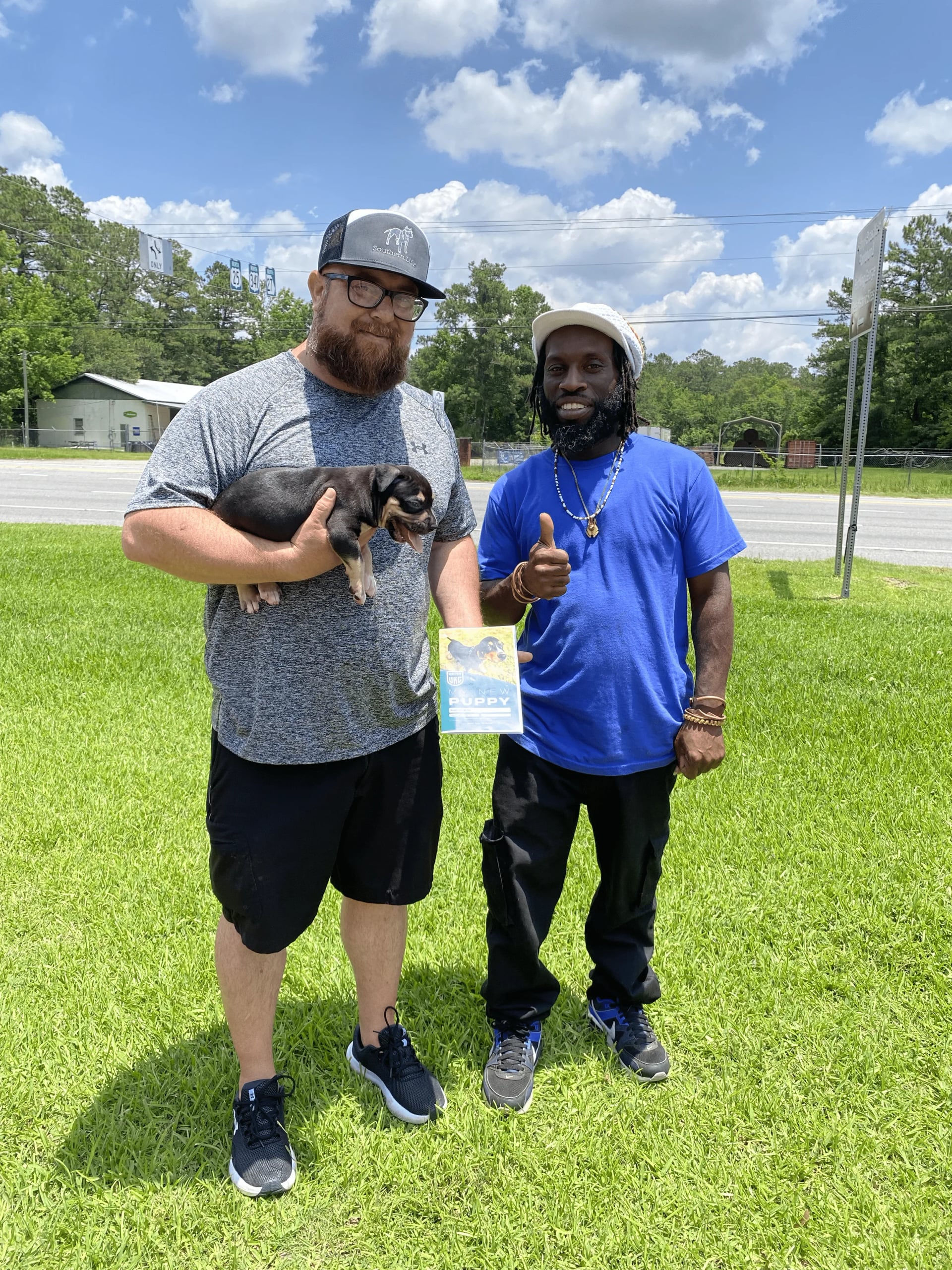 Happy Customer with Damon's American Bully Puppy